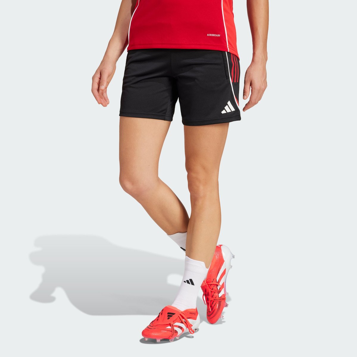 Short D'entraînement Tiro 25 Competition Short D'entraînement Tiro 25 Competition black / team power red 2, adidas Performance