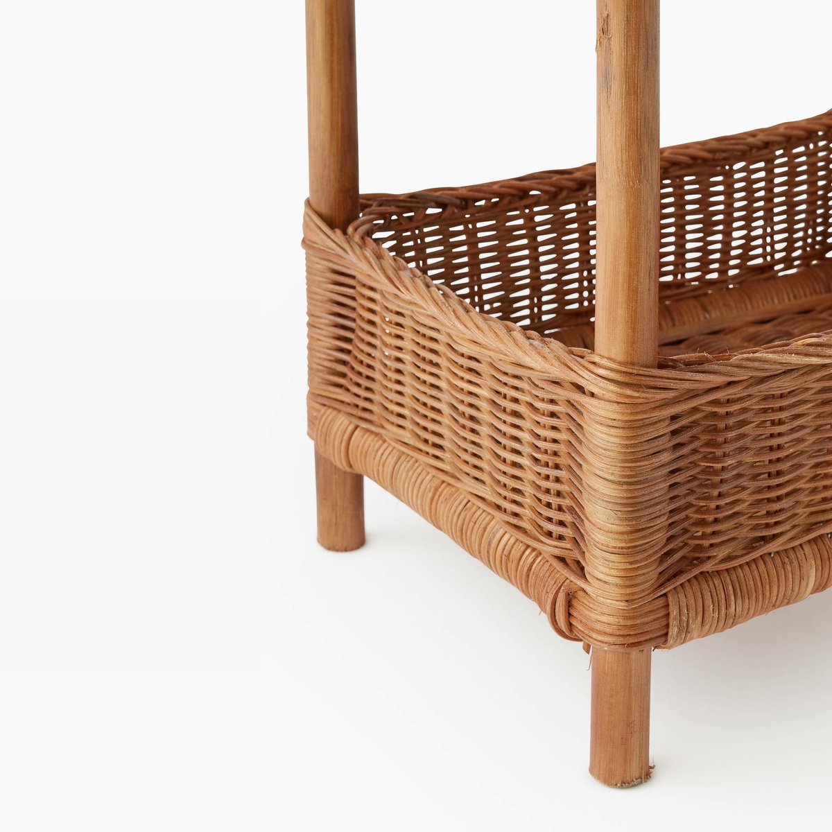 Meuble de rangement, H65x29x36, en rotin beige, MONOPRIX