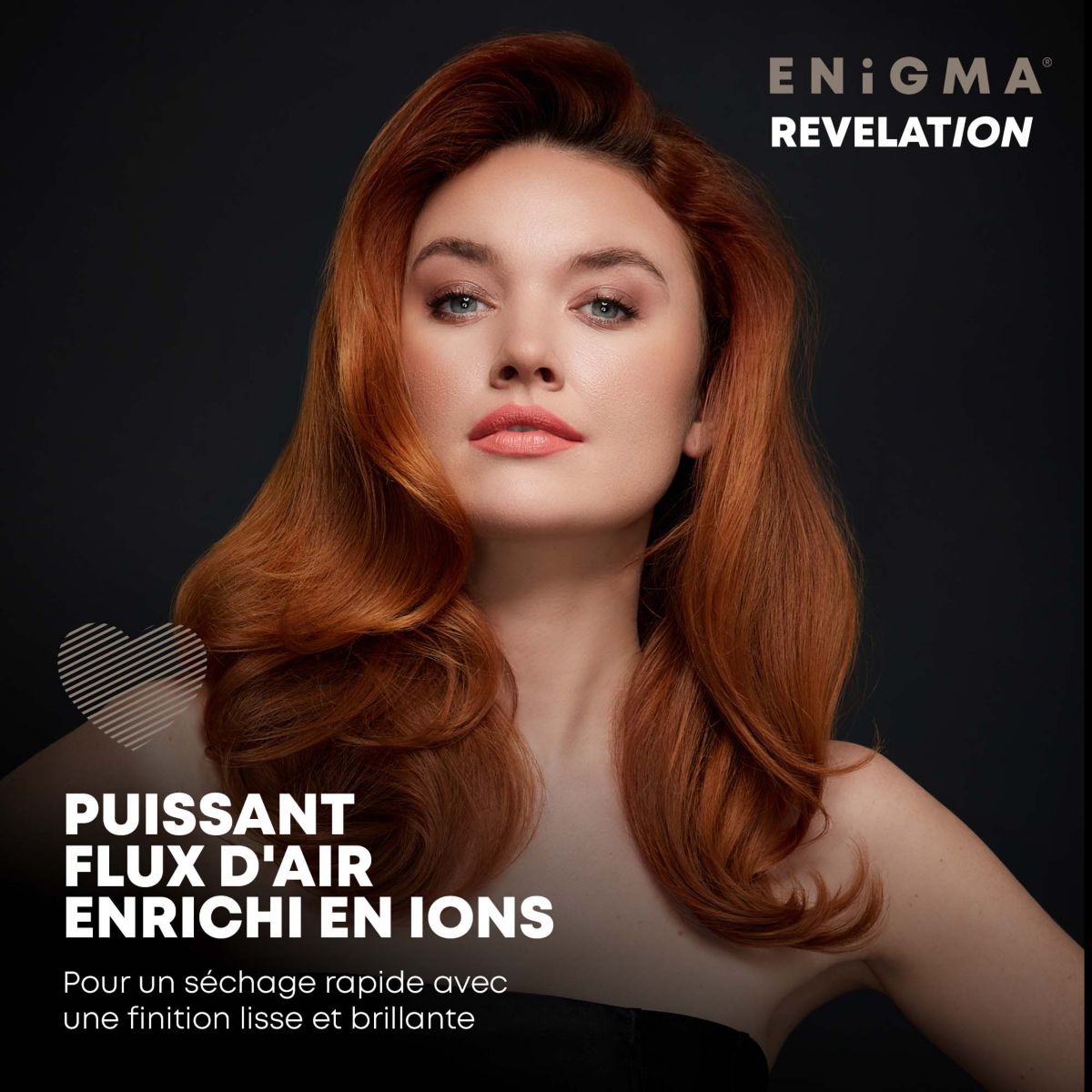 Sèche cheveux professionnel Progloss Enigma révélation noir, REVAMP