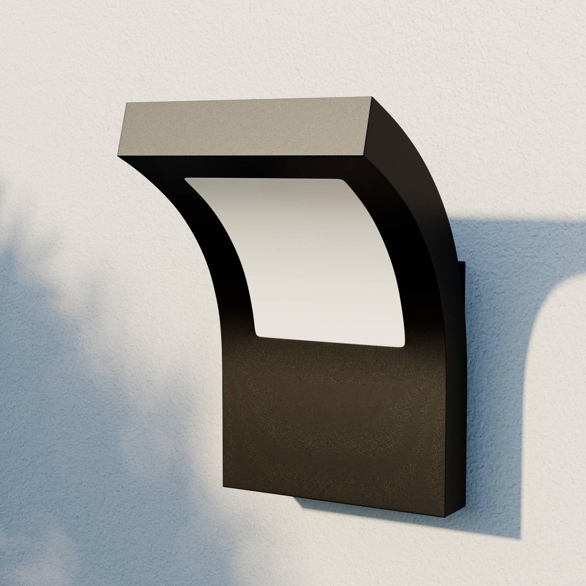 Applique extérieure en aluminium moderneLED gris graphite (ral 840-m), blanc opale, ARCCHIO