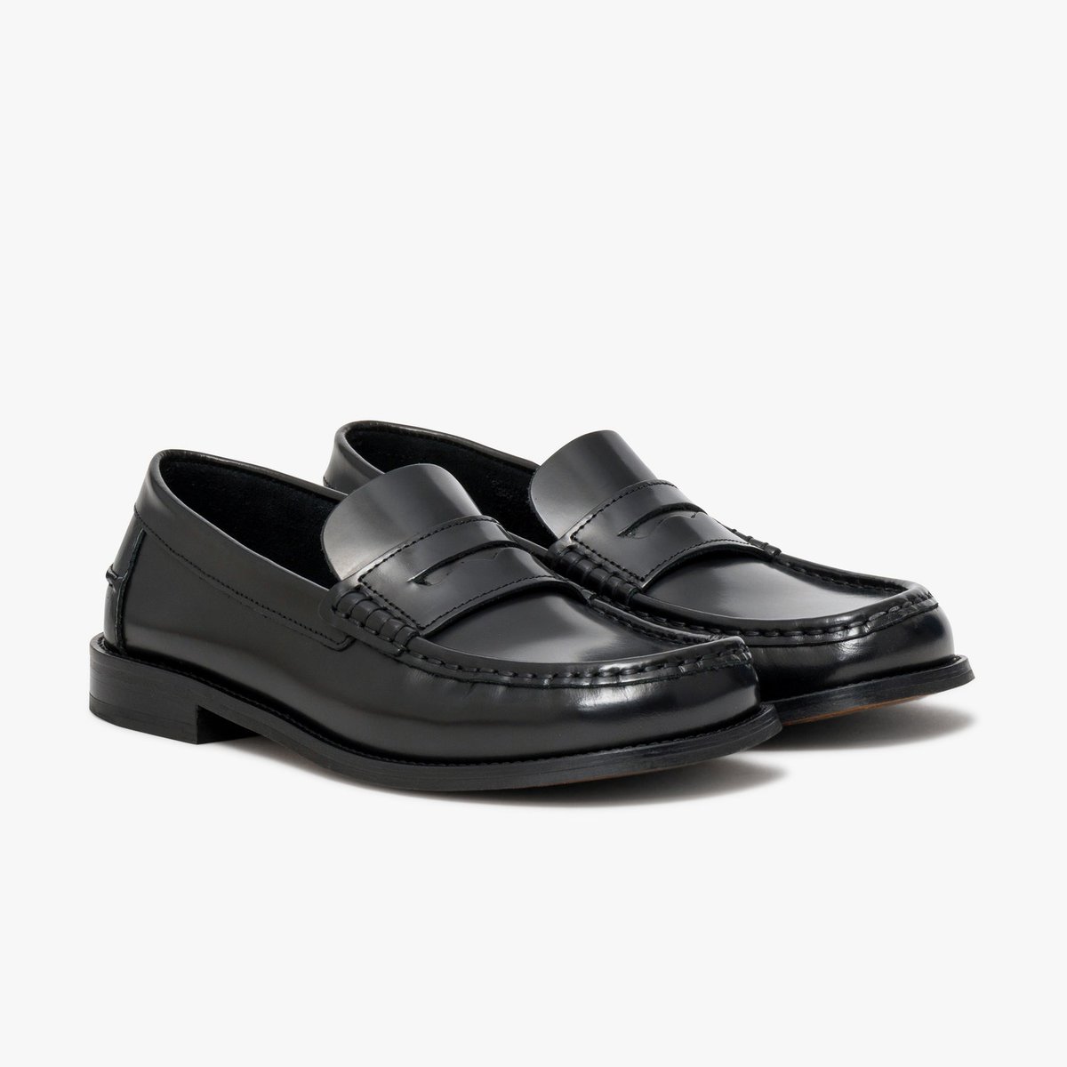 Derby en cuir BARRY noir, BOCAGE