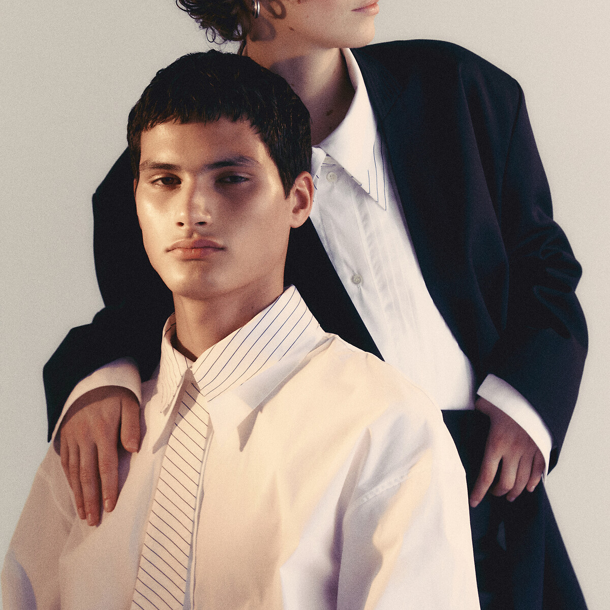 Loose Fit Blazer, Made in Europe navy, JEREMY CURRAT X LA REDOUTE