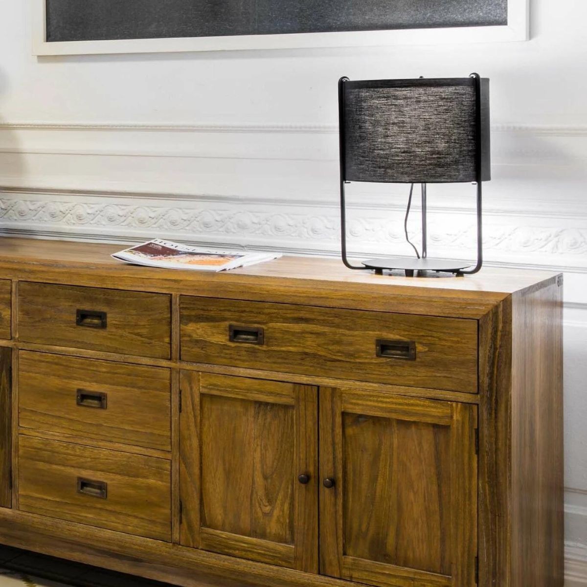 Lampe DRUM noir, FARO