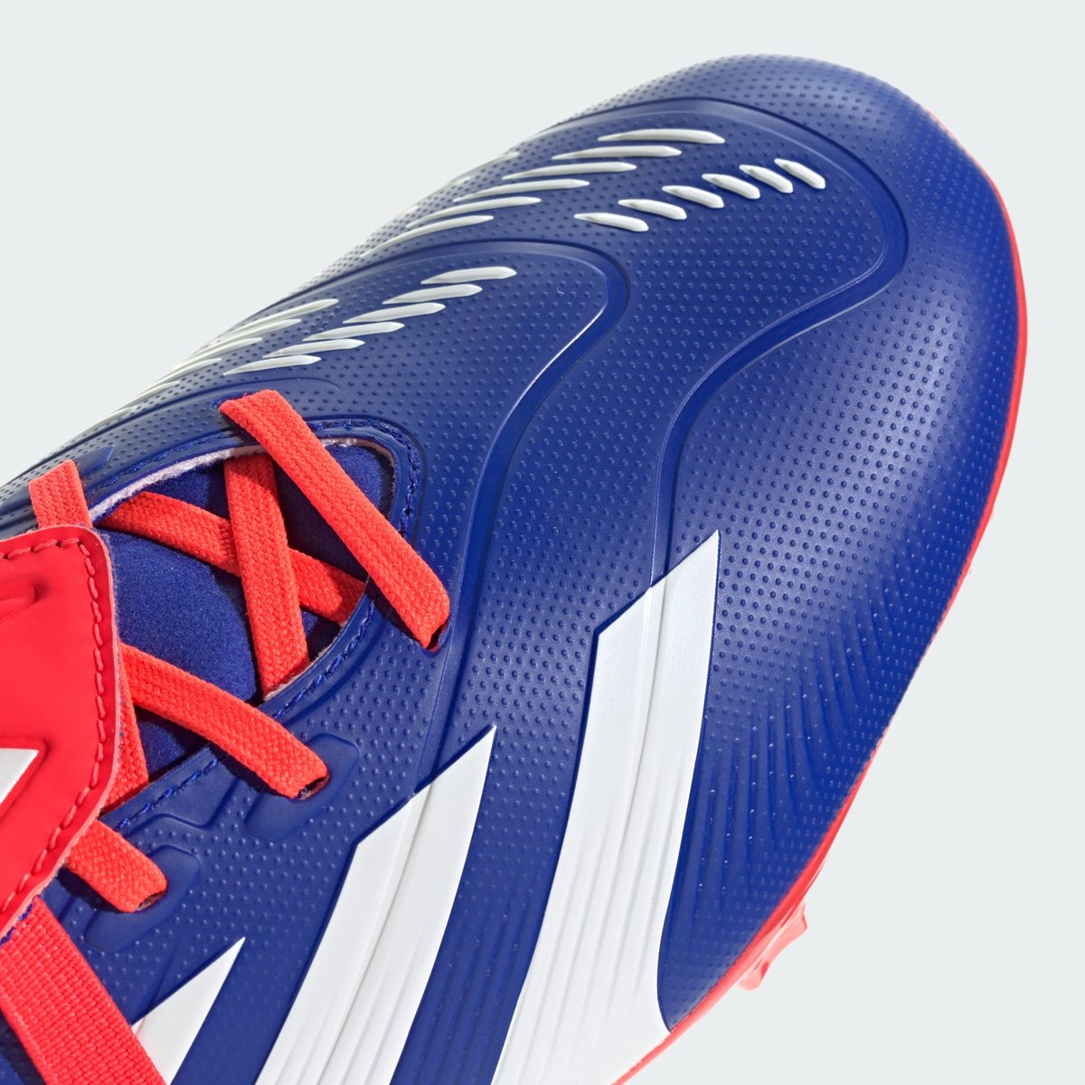 Chaussure Predator League Fold-Over Tongue Terrain souple lucid blue / cloud white / solar red, adidas Performance