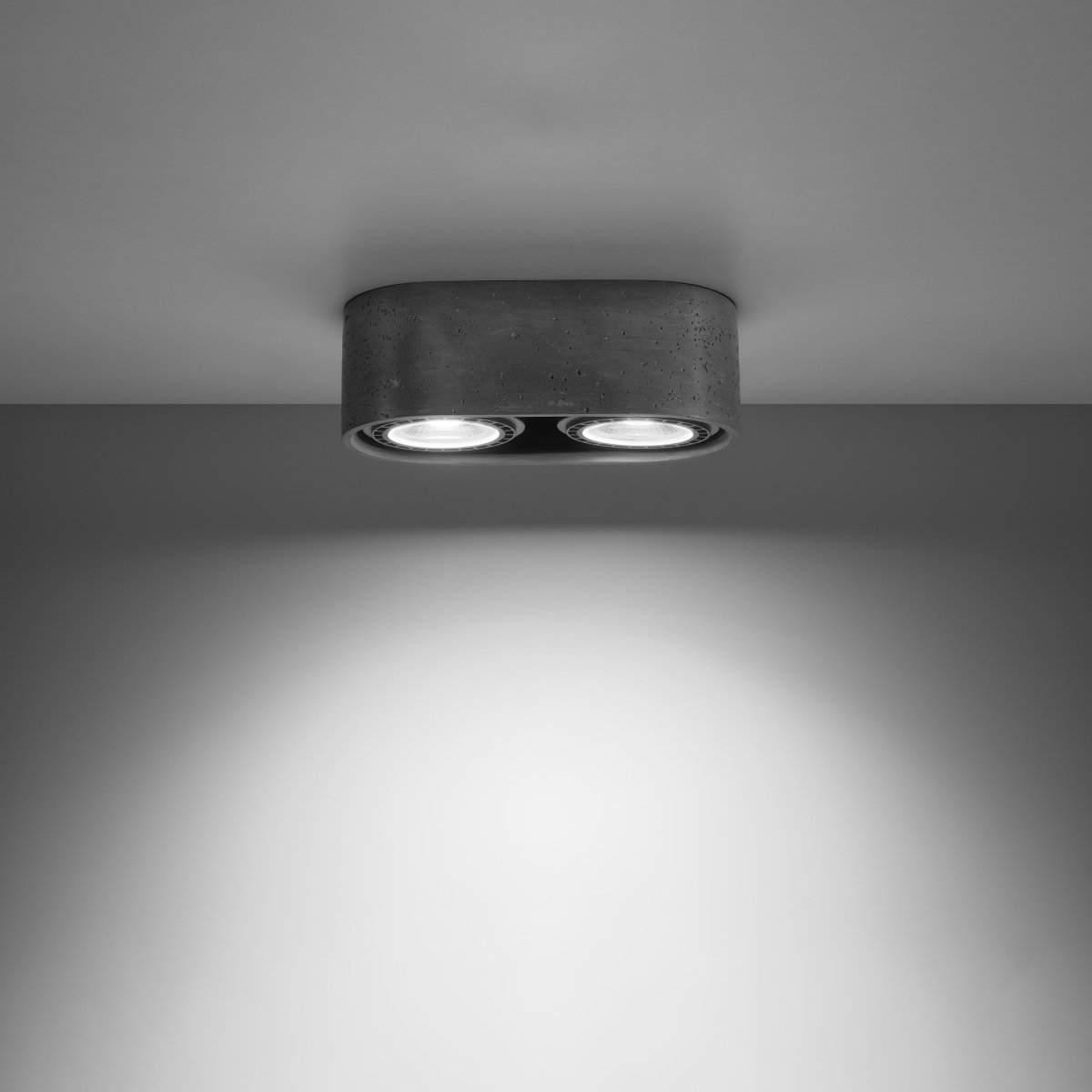 Plafonnier Béton Gris GU10/ES111 2 Basic gris, EDEN