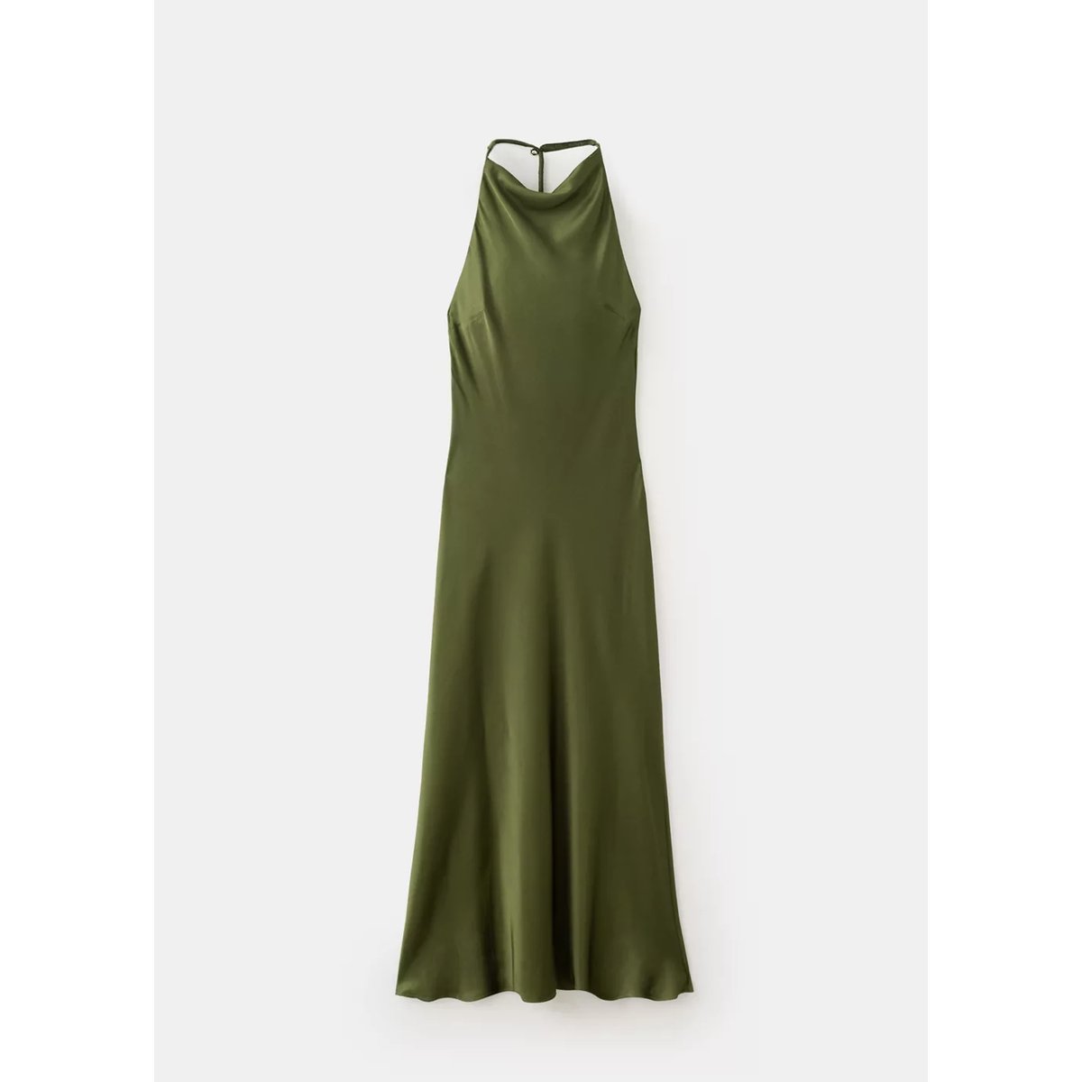 Robe emmanchures américaines dos nu vert, MANGO
