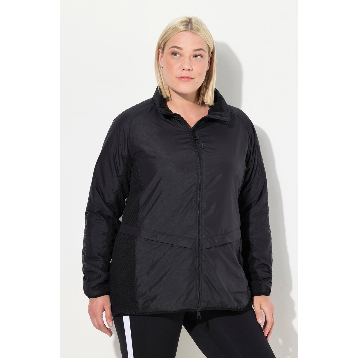 Veste technique à capuche, col montant noir, ULLA POPKEN