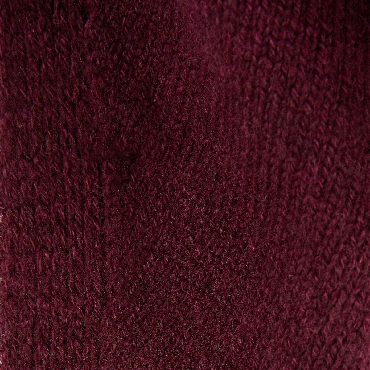 Écharpe mixte laine cachemire, fabriquée en France rouge foncé, LA REDOUTE COLLECTIONS