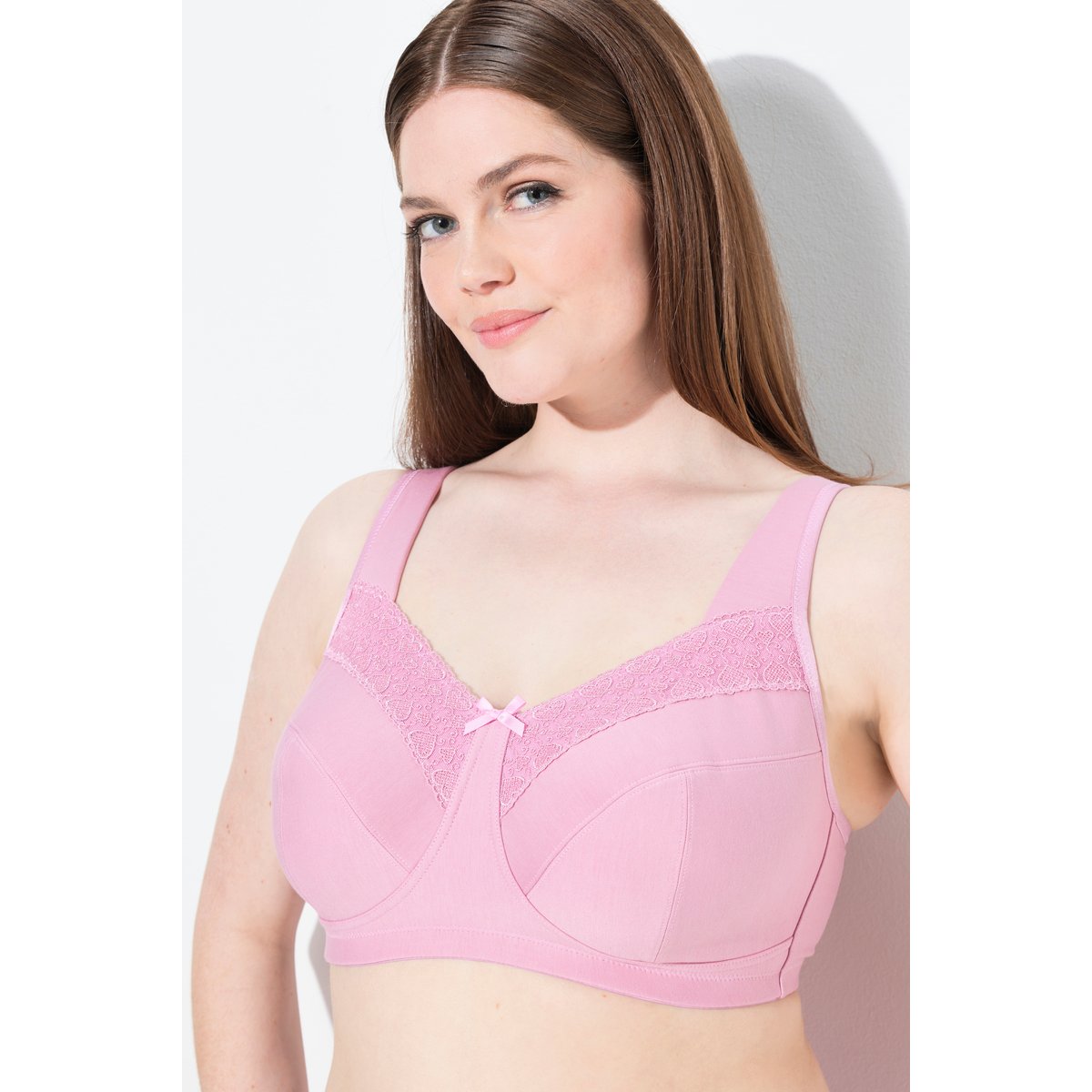 Soutien-gorge de maintien, sans armatures vieux rose, ULLA POPKEN