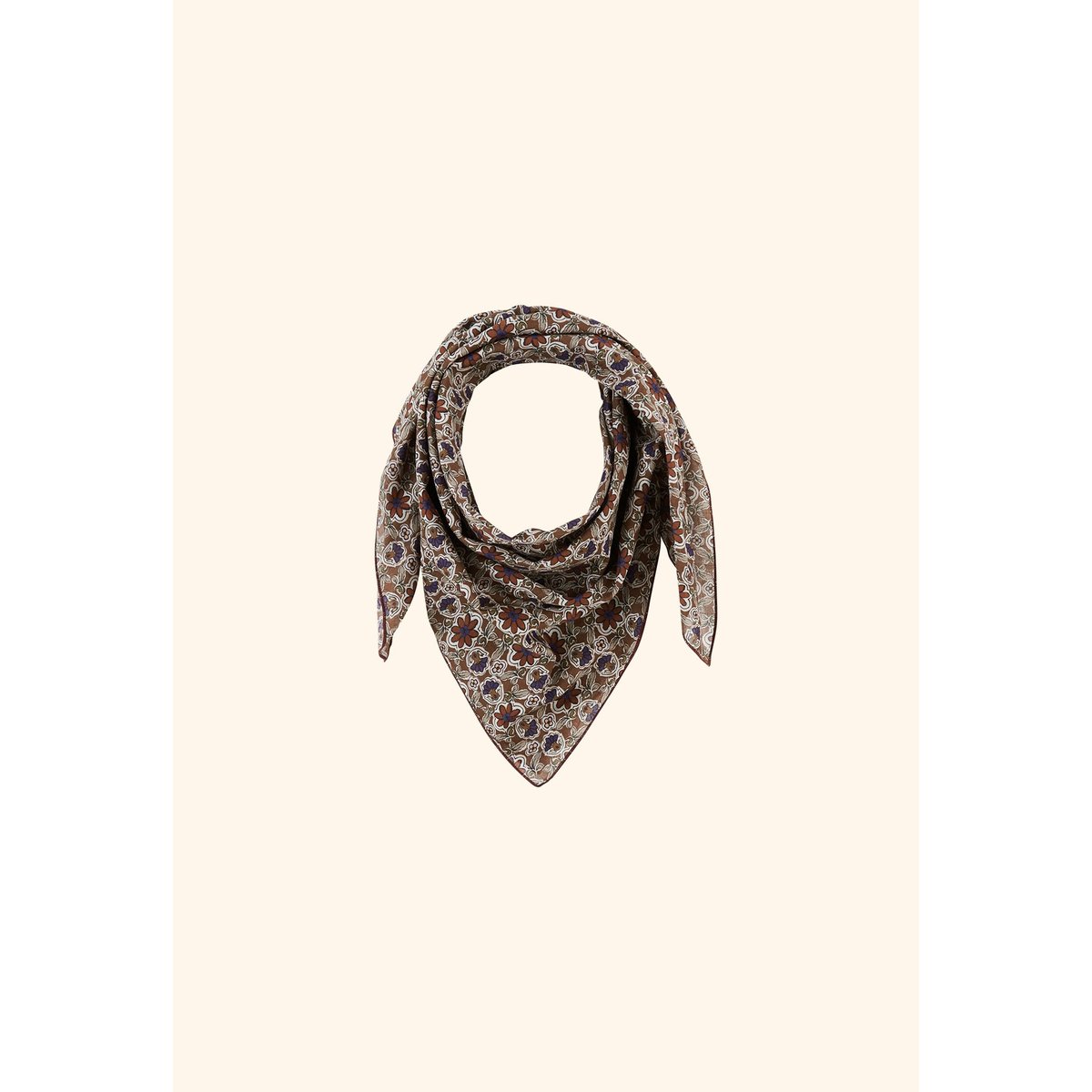 Foulard en voile de coton, BIJOU bijou rubis, GABRIELLE PARIS