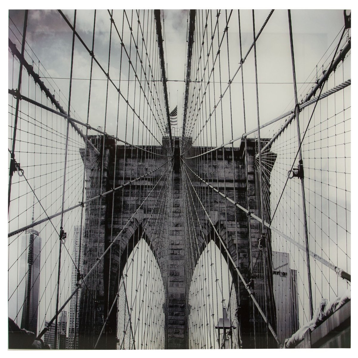 Toile photo en plexiglas NY gris, ATMOSPHERA