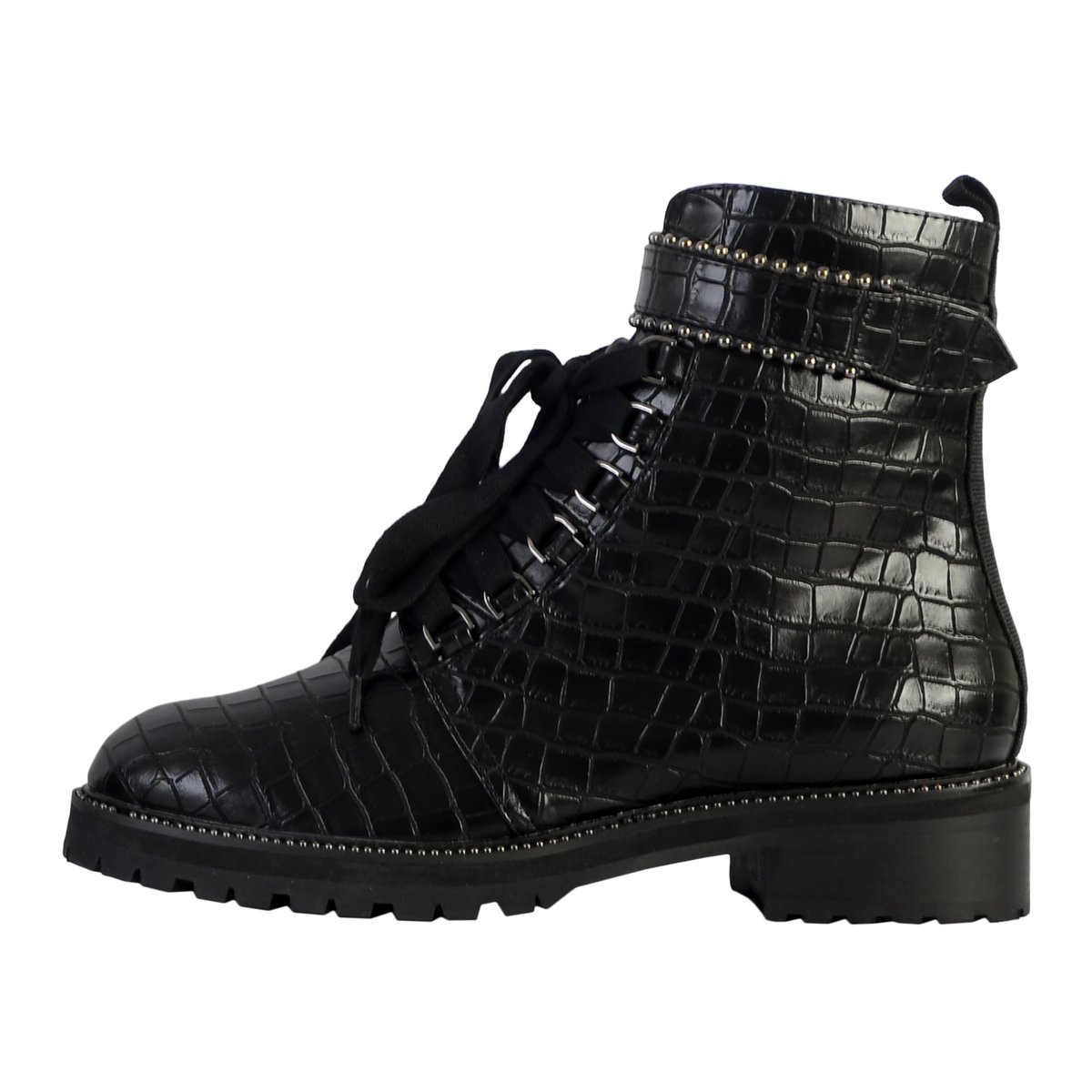 Bottine The Divine Factory noir croco, THE DIVINE FACTORY