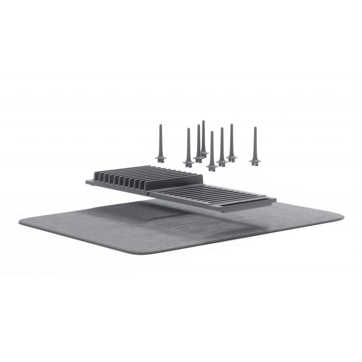 Egouttoir tapis à vaisselle design  UDRY gris, UMBRA