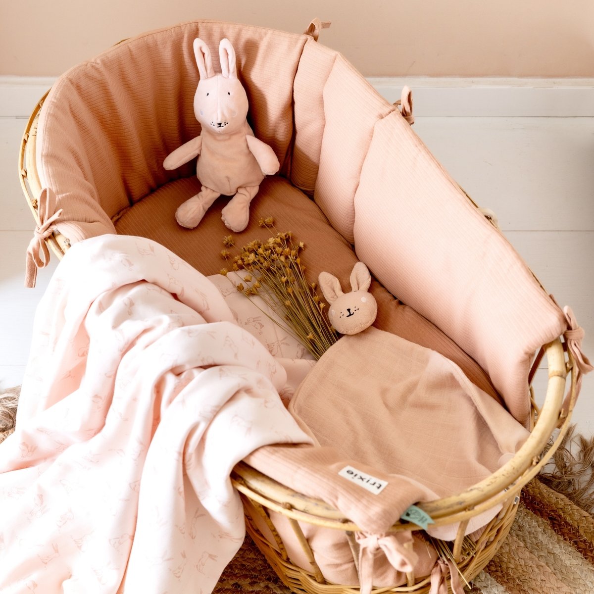 Maxi lange en mousseline rose, TRIXIE