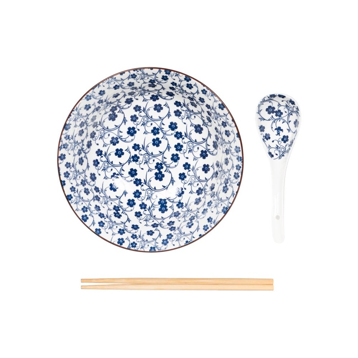 Poke bowl avec cuillère Sichuan 20 cm bleu, TABLE PASSION
