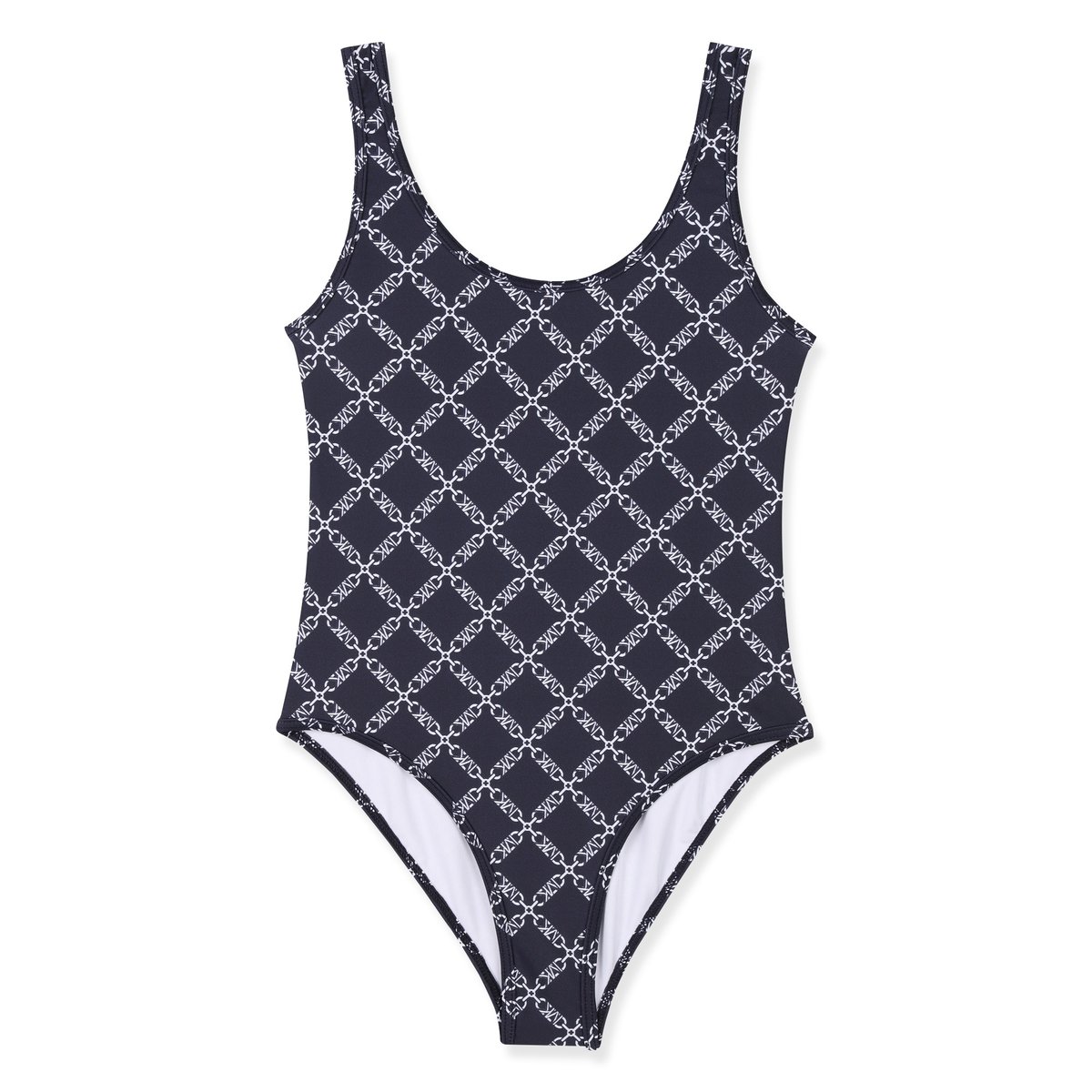 Maillot de bain 1 pièce marine blanc, MICHAEL KORS