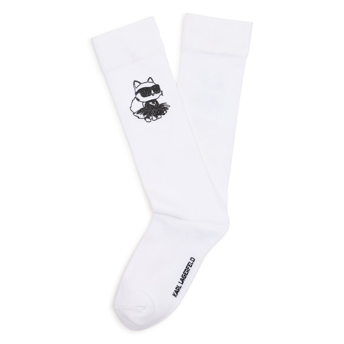 Chaussettes mi-haute blanc, KARL LAGERFELD KIDS
