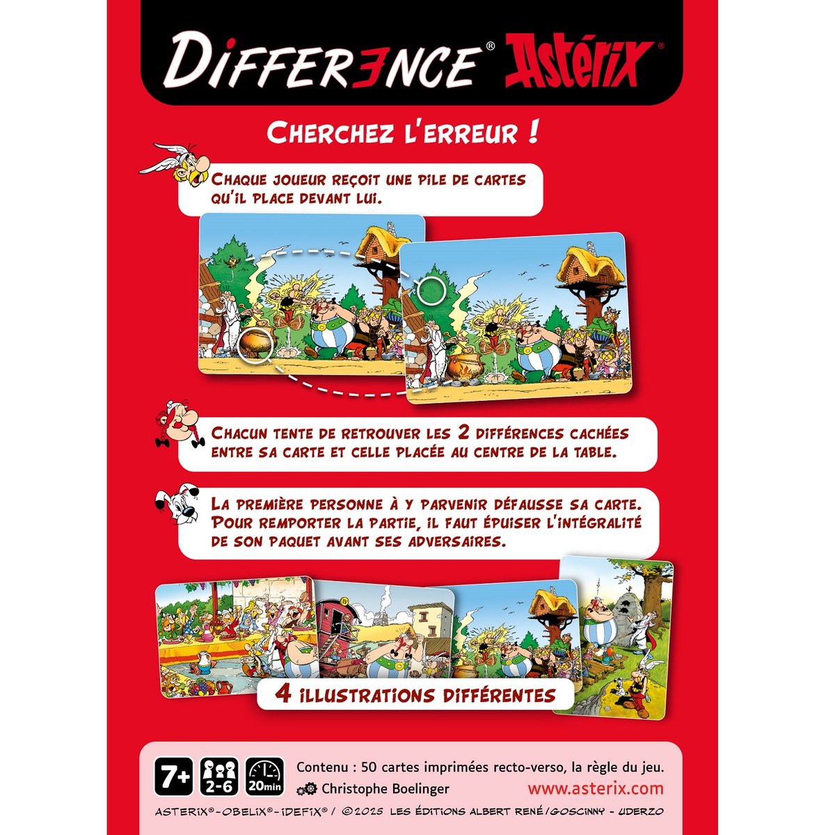 Différence édition Astérix bleu, GIGAMIC