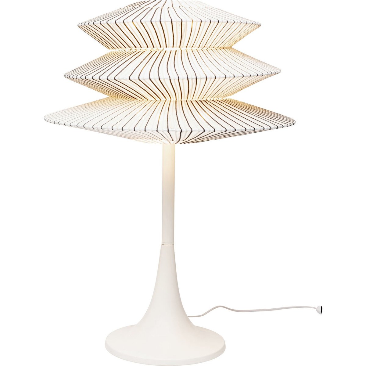 Lampe en acier et terylène, FACILE TRE blanc, KARE DESIGN