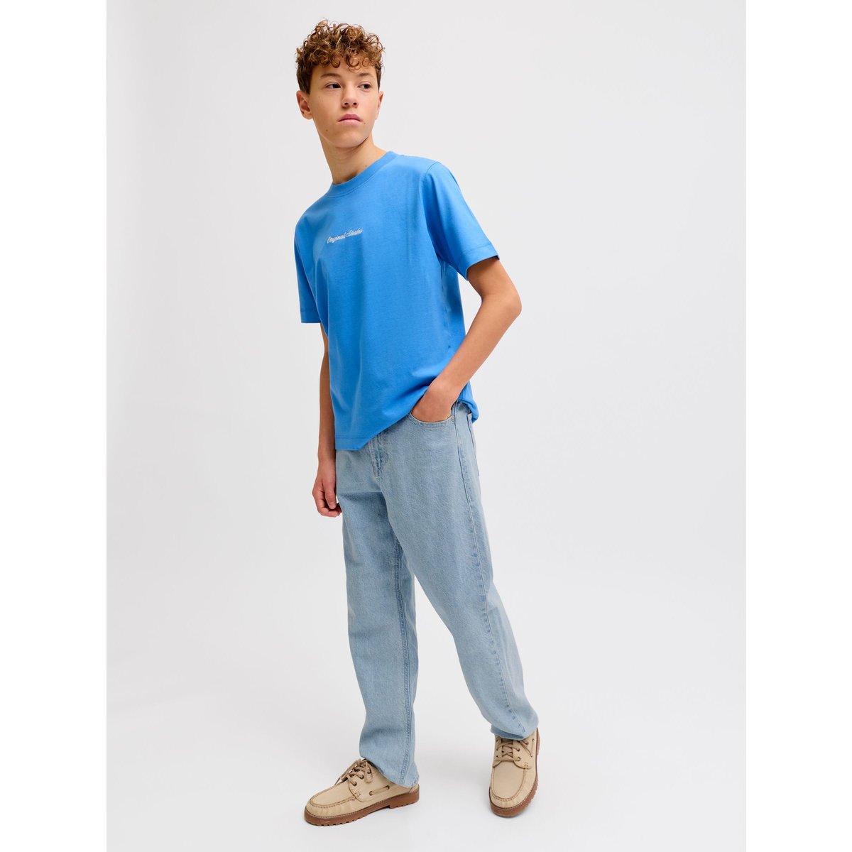 Jean Coupe Décontractée blue denim, JACK & JONES JUNIOR