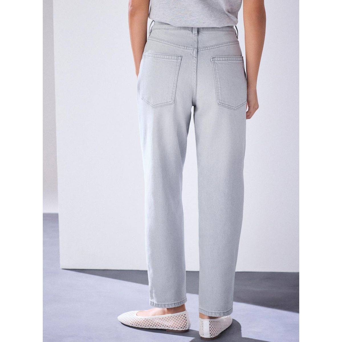 Jean droit stovepipe gris clair, NEXT
