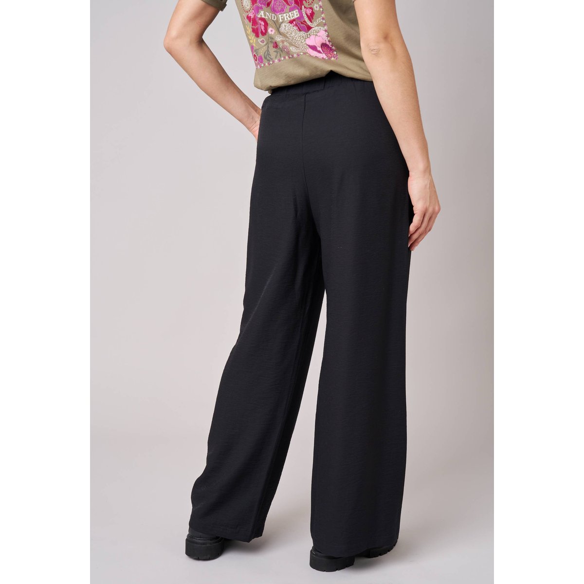 Pantalon large femme JOENIE black, DEELUXE