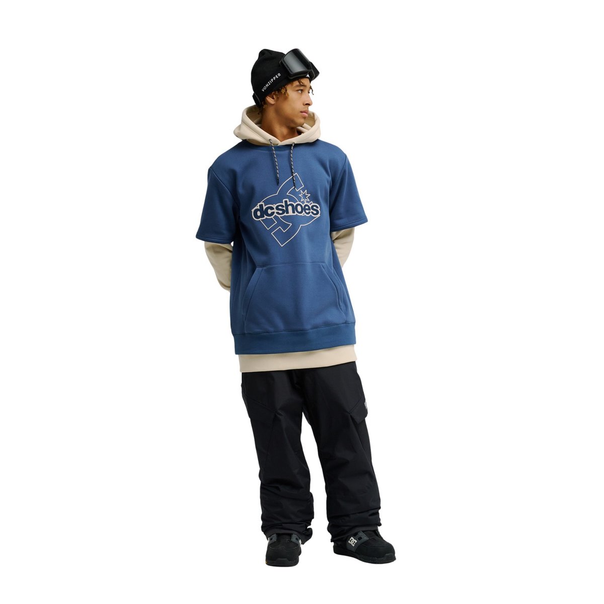 Sweat capuche DRYDEN. bleu dark denim, DC SHOES
