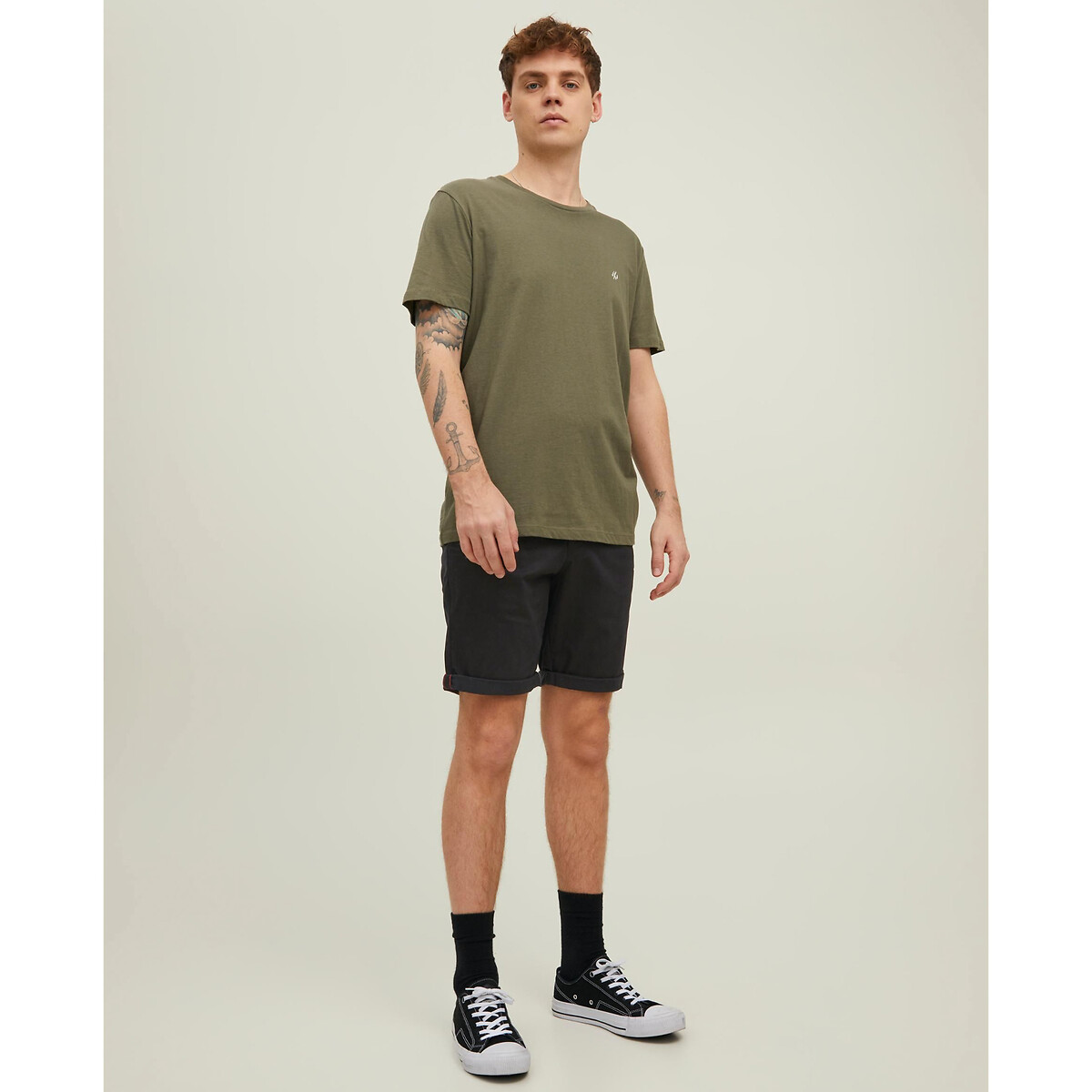 Short droit Bowie noir, JACK & JONES