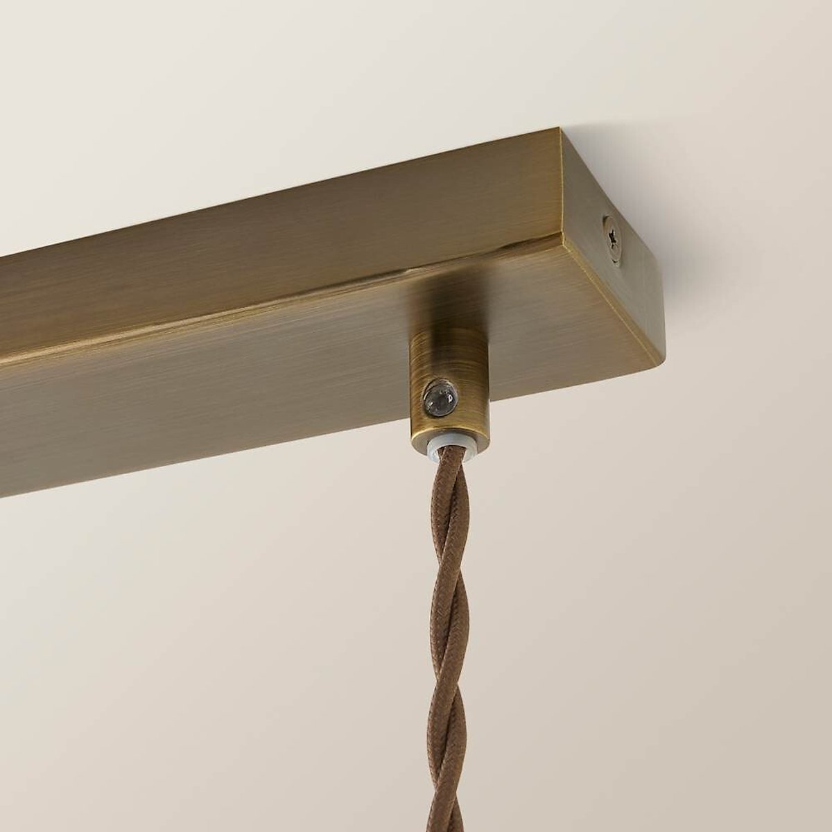 Maddy 3-Light Diner Pendant Light with Filament Bulbs brushed brass, ÉDITÉ