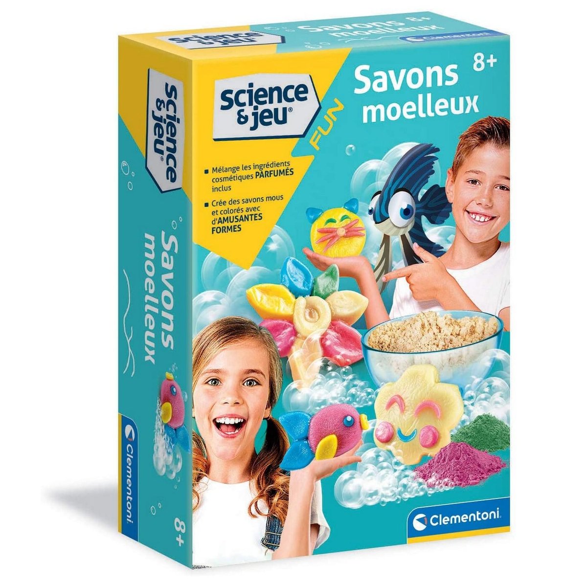 Savons moelleux couleur unique, CLEMENTONI