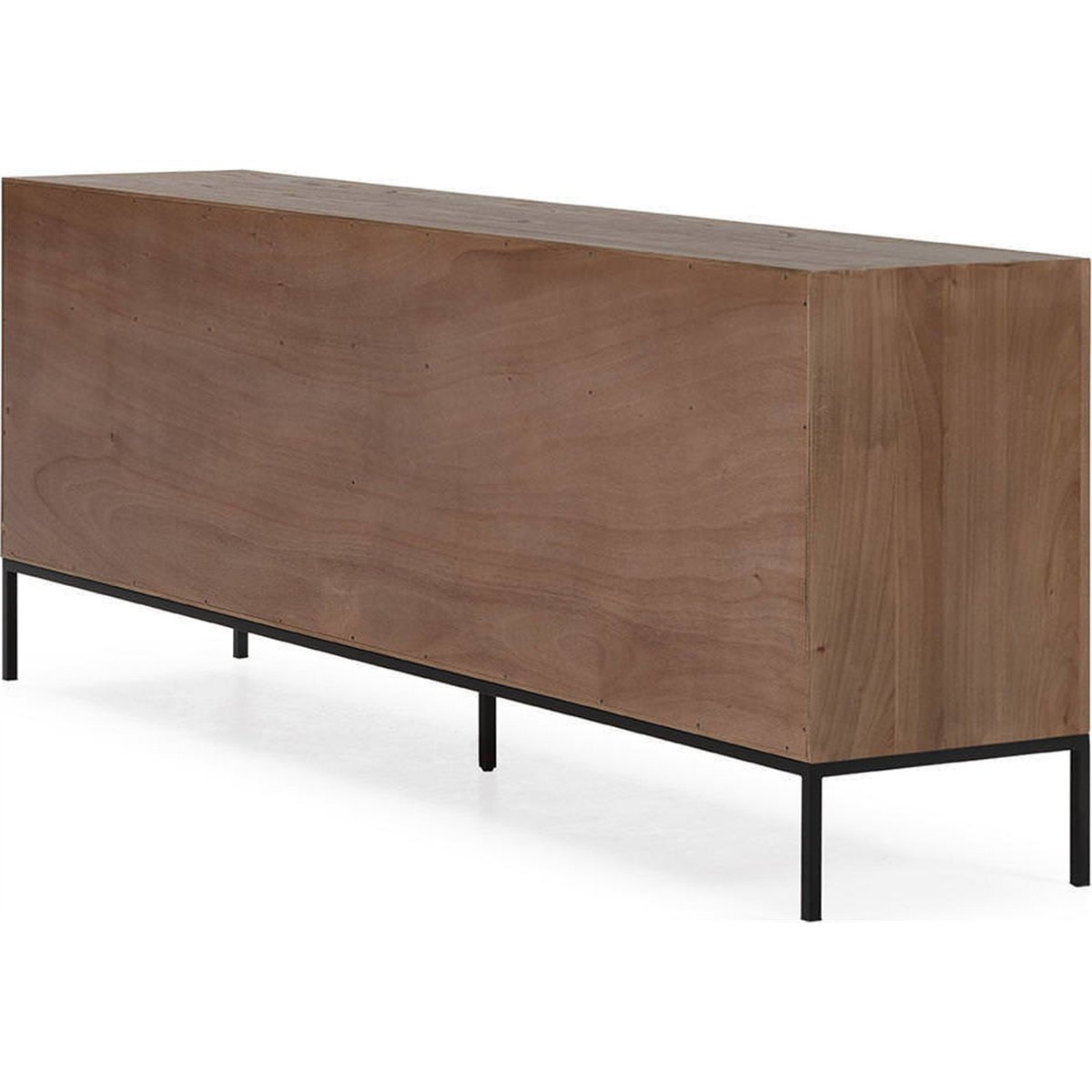 Buffet en bois d'orme et métal noyer, noir mat, RECOLLECTION