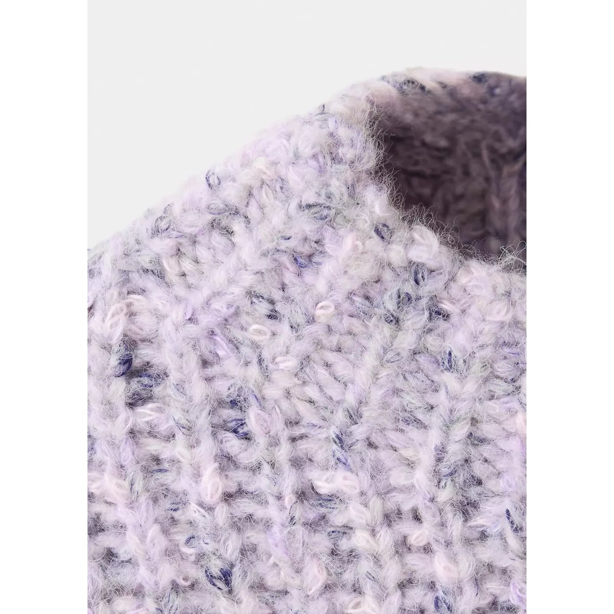 Pull côtelé jaspé lilas, MANGO KIDS