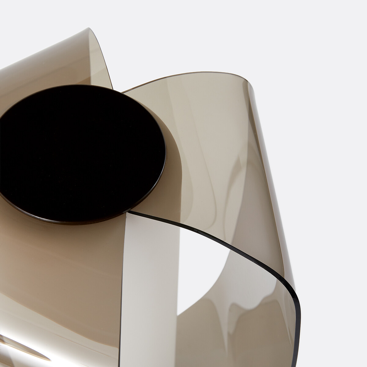Tafellamp, van plexiglas, opaalglas en ijzer, MELIA bruin, LA REDOUTE INTERIEURS