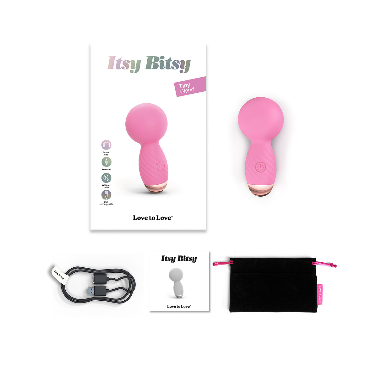 Vibromasseur Itsy Bitsy rose, LOVE TO LOVE