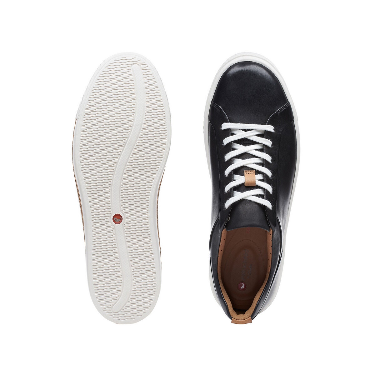 Tennis Cuir Un Maui Lace noir, CLARKS