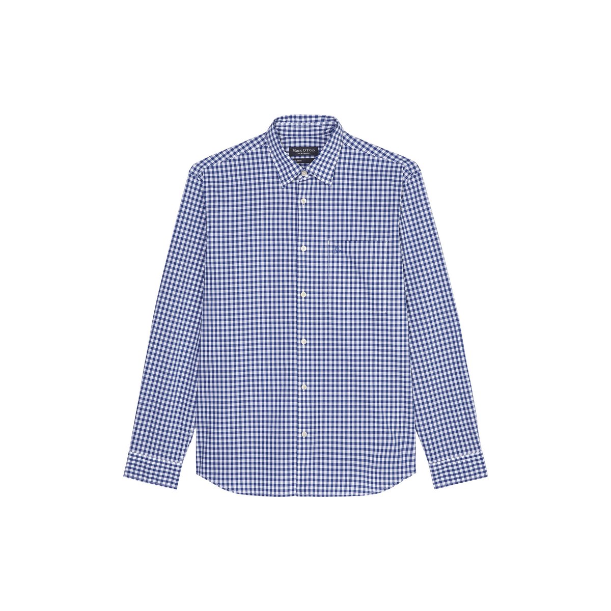 Chemise regular en pur coton biologique bleu, MARC O'POLO