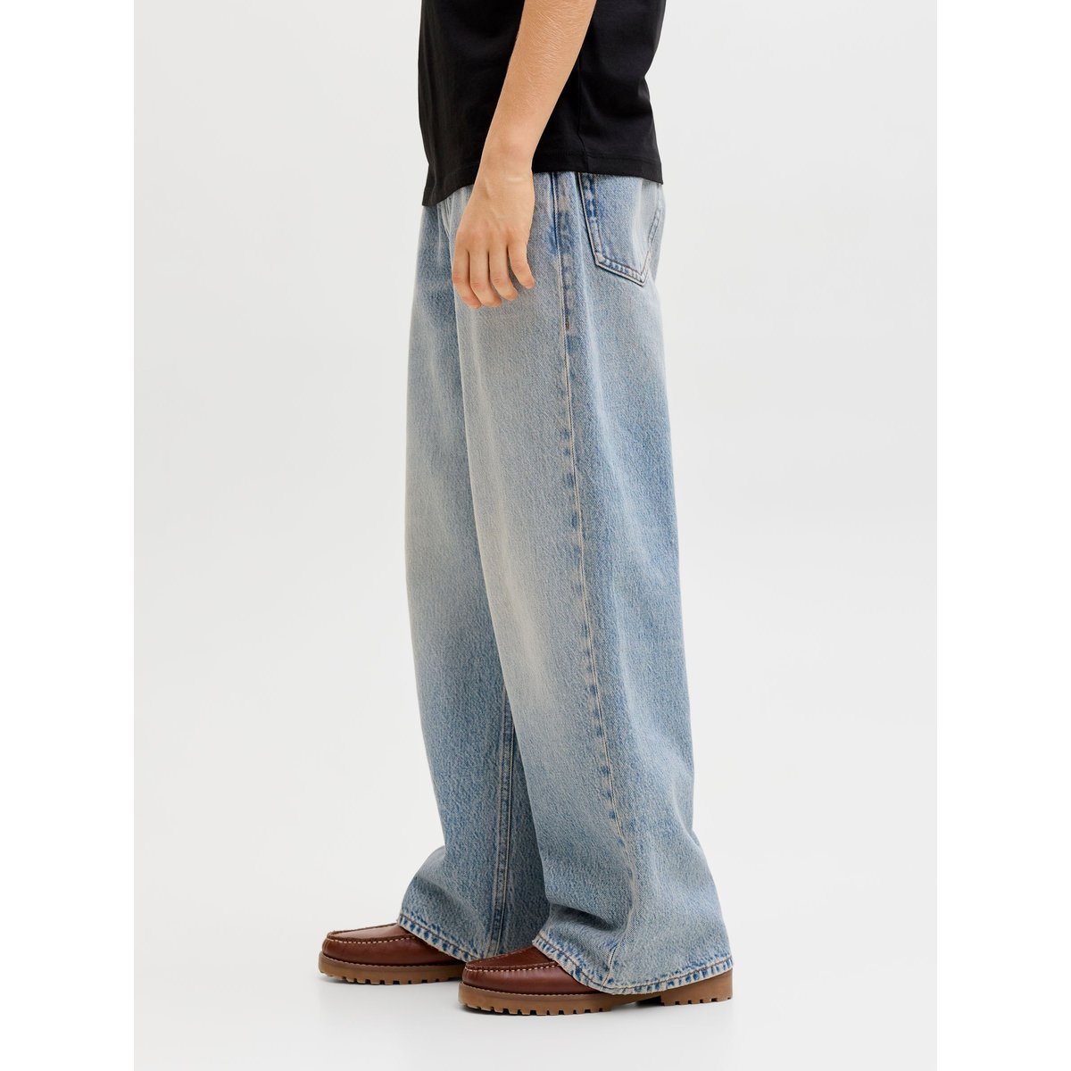 Jean À Coupe Wide blue denim 1, JACK & JONES JUNIOR