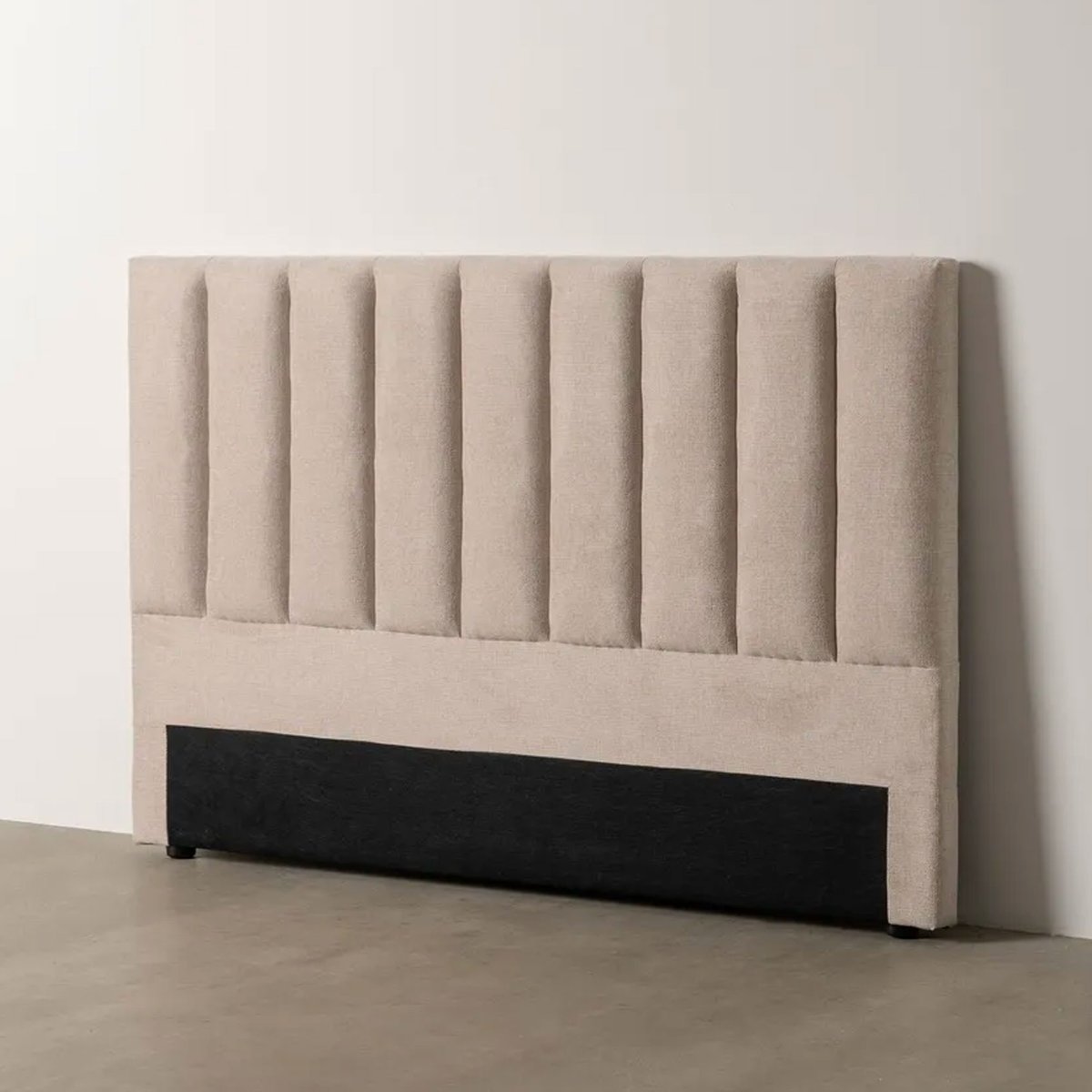 Tête de lit classique tissu beige 160x8x100cm beige, WADIGA