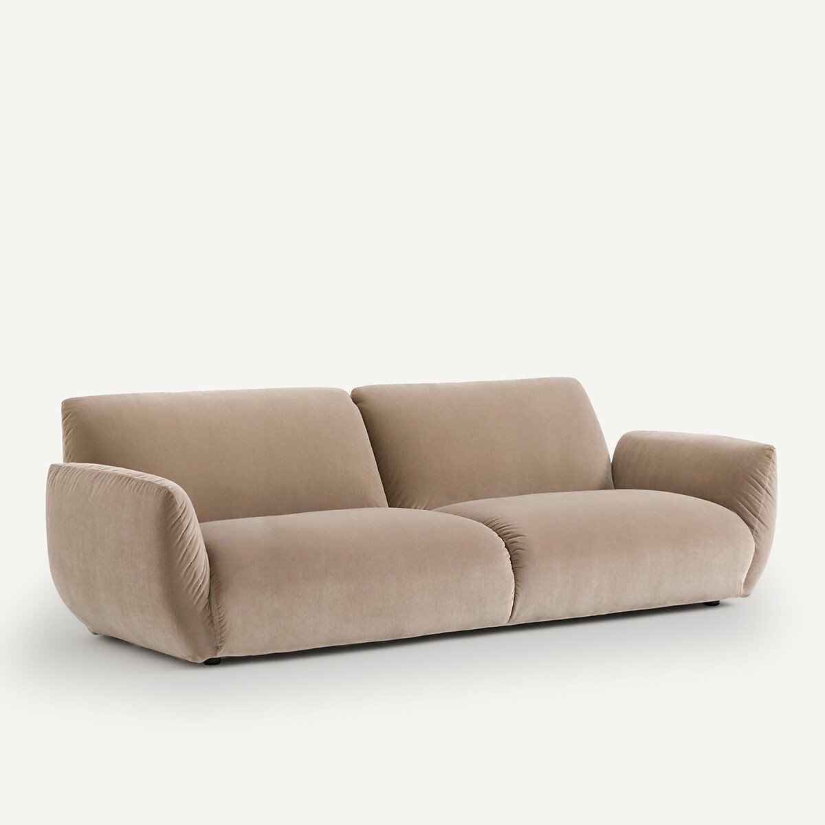 Divano velluto, Spogano beige cendré, AM.PM