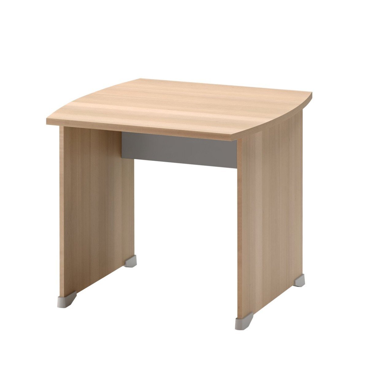Table de bureau avec patins L80 cm - Fabrication Française bois clair, CALICOSY