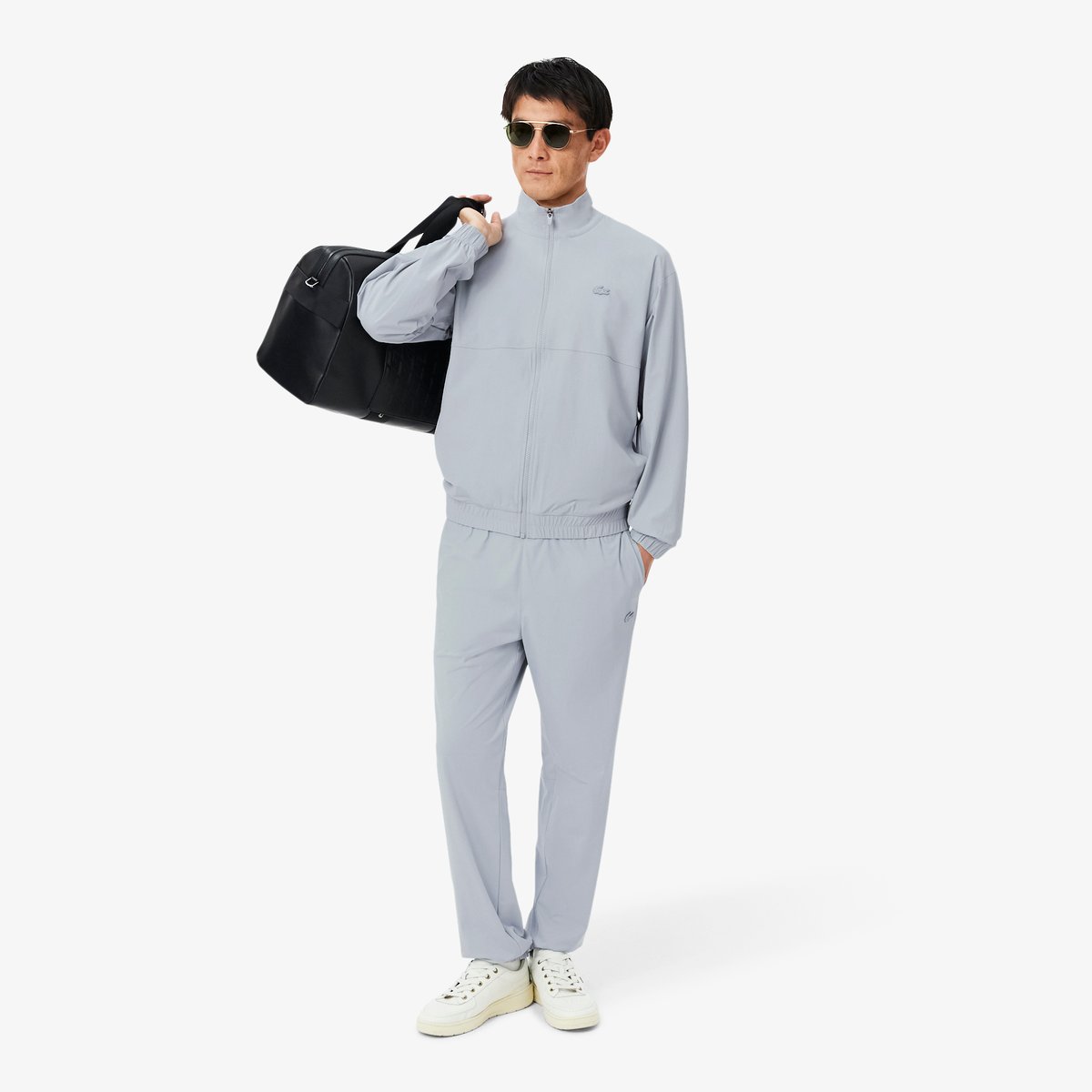 Pantalon de survêtement Commuter stretch gris-lep, LACOSTE