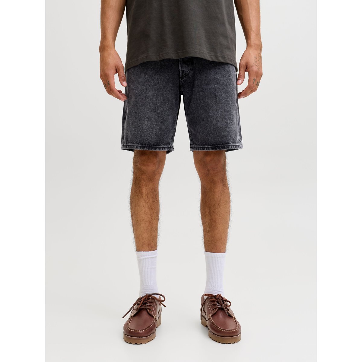 Short En Denim grey denim, JACK & JONES