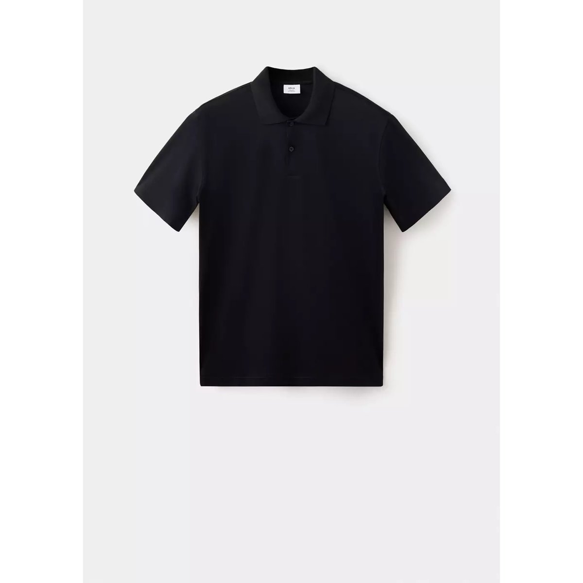 Polo coton regular-fit noir, MANGO MAN