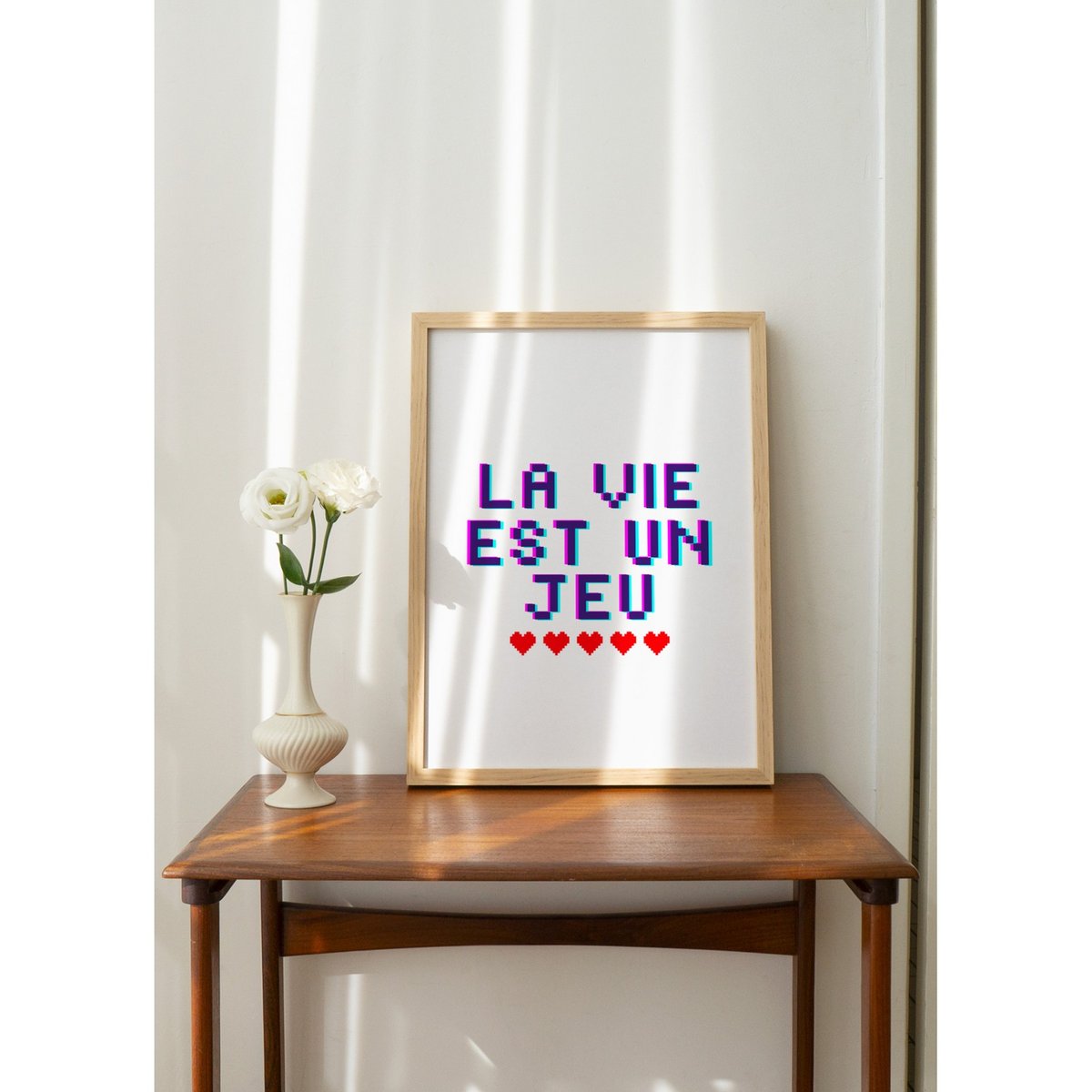 Affiche La vie est un jeu blanc, L'AFFICHERIE