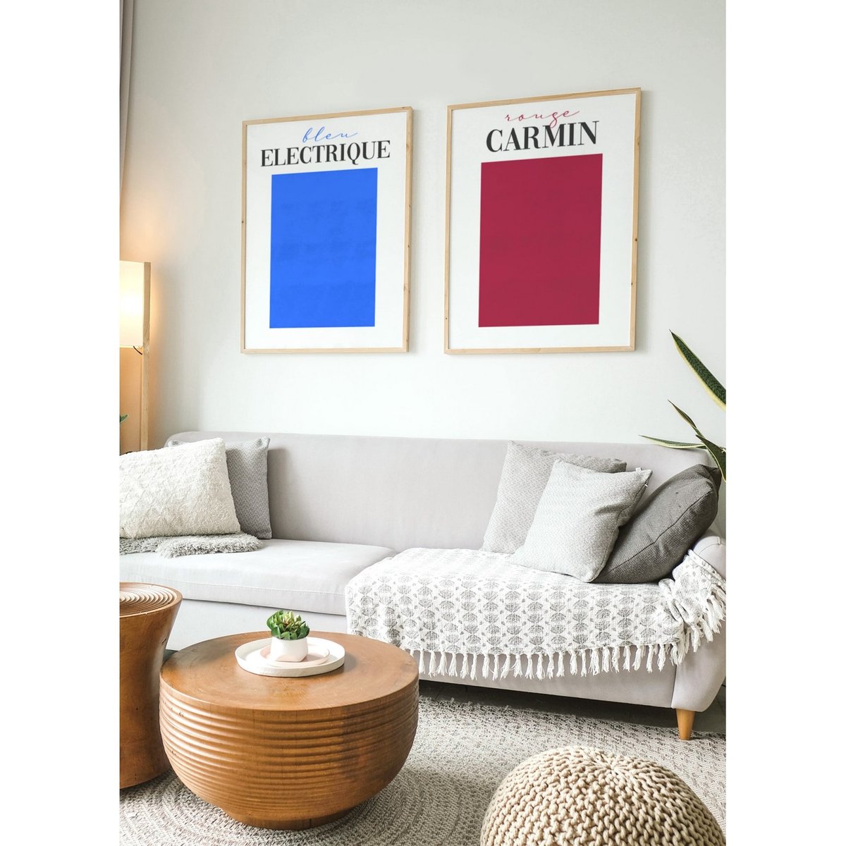 Affiche Rouge Carmin blanc, L'AFFICHERIE