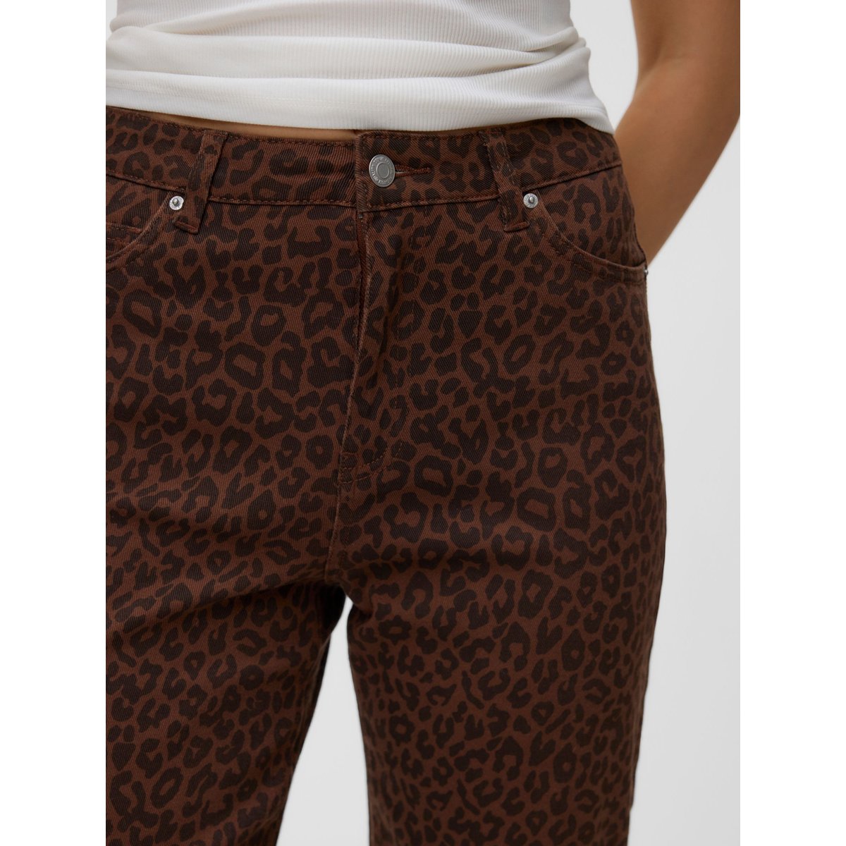 Jean Mom marron - chocolate chip 1, VERO MODA