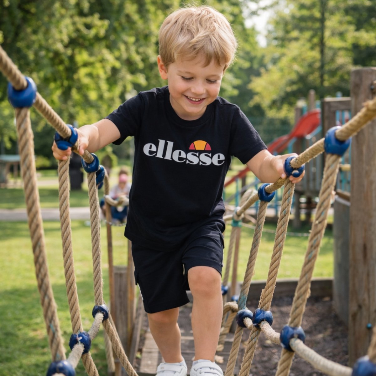 Ensemble t-shirt manches courtes et short SUMMER CAMP noir, ELLESSE