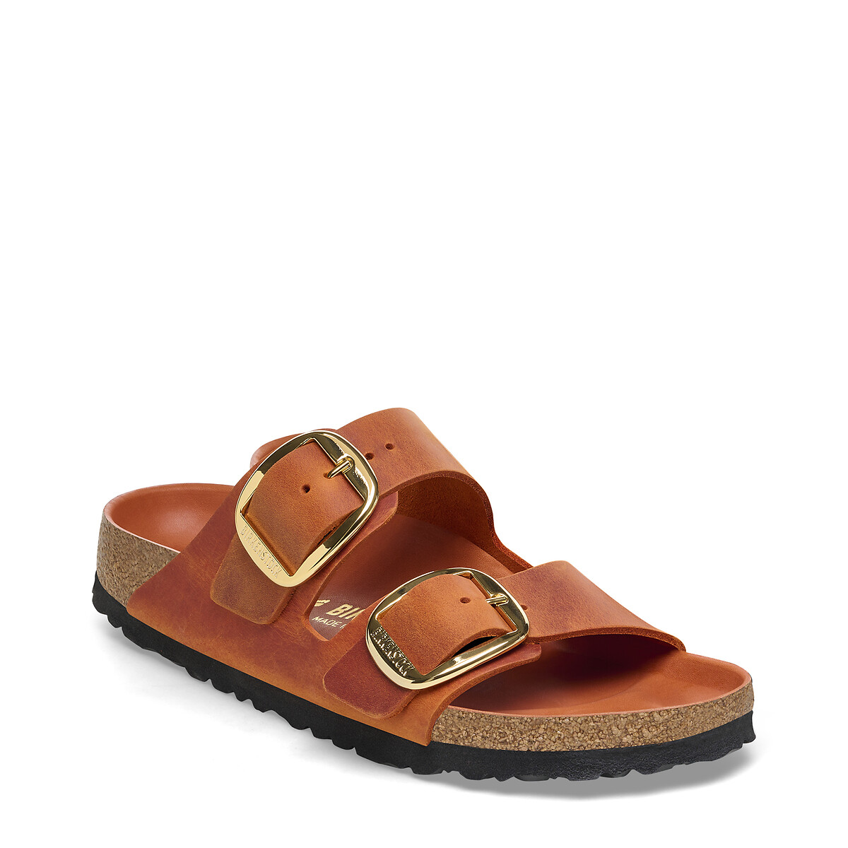 Arizona Big Buckle Double-Strap Mules orange, BIRKENSTOCK
