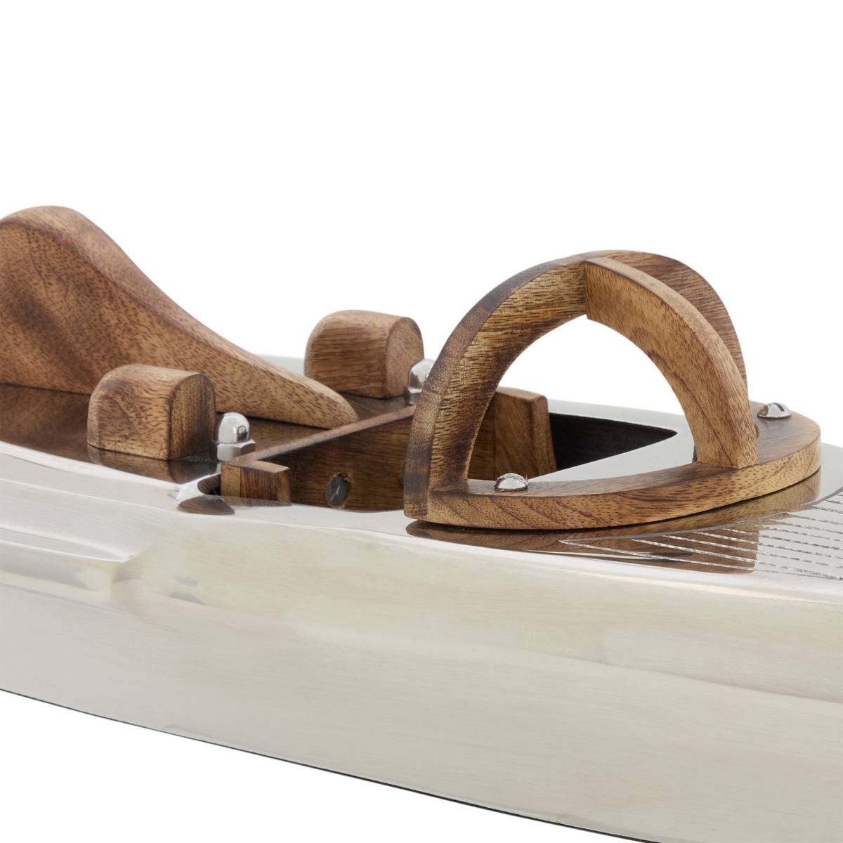 Bateau déco en aluminium et bois JOHAN multicolore, ATMOSPHERA
