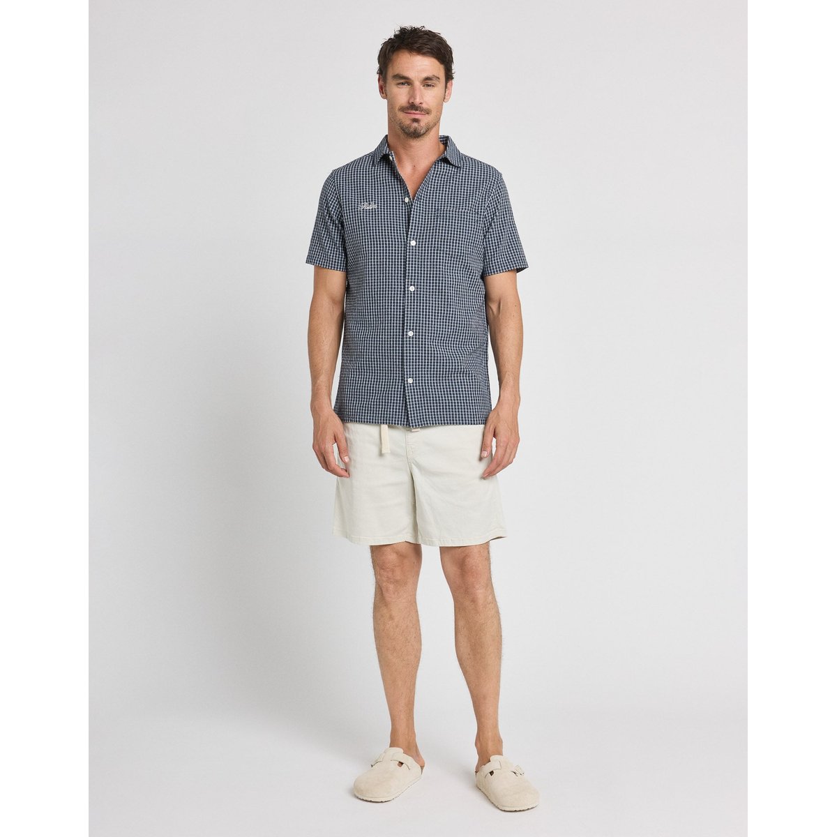 SHORT LOOSE BONE blanc casse, PULLIN